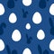 Easter pattern classic blue bunny