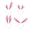 Easter rabbit ears masks collection