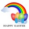 Easter rainbow. Rainbow Easter Eggs. Happy Ea