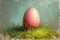 Easter\\\'s Hidden Prize, a Treasure Egg Sits, Nestled in Natureâ€™s Lush, Spring Cradle