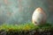 Easter\\\'s Pastoral Poem, a Nestled Egg Amongst the Green, Verses of Spring\\\'s Return, Copy Space