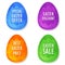 Easter sale, offer, discount and price in eggs