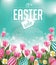 Easter sale tulips eggs and text