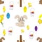 Easter seamless pattern