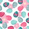 Easter seamless pattern with eggs.