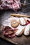 Easter shortbread cookies with icing. Traditional homemade cookies