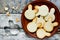 Easter shortbread cookies shaped bunny