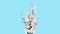 Easter Spring Branches Of Blossom Sakura With Pink Cherry Flowers On Transparent Background For Greeting Or Wedding Card Or Commer