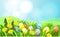 Easter sunbeam background.