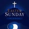 Easter sunday holy week calvary tomb card