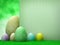 Easter template design - easter eggs