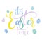 Easter Time colorful lettering