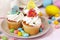 Easter vanilla cupcake