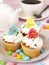 Easter vanilla cupcake