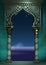 Eastern ancient Arab arch night Eastern ancient Arab arch night