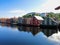 The eastern bank of the Nidelva River in Trondheim