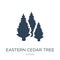 eastern cedar tree icon in trendy design style. eastern cedar tree icon isolated on white background. eastern cedar tree vector