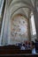 Eastern Europe bohemian Prague Czech Republic St Barbara`s cathedral colorful murals painting