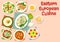 Eastern european cuisine dinner dishes icon