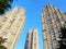 Eastern Gate of Belgrade. A group of three identical skyscrapers.