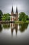 Eastern gate, canal and historic drawbridge in Delft, Netherland