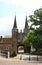 Eastern Gate in historical town Delft, Holland