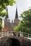 Eastern Gate in historical town of Delft, Holland