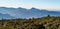 Eastern part of Mala Fatra mountains with Stoh and Velky Rozsutec hills from Velky Choc hill in Chocske vrchy mountains in