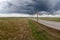 Eastern Plains Colorado Country Road and Power Lines