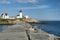 Eastern Point Lighthouse View from Jetty, in Gloucester, Massachusetts