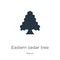 Eastern redcedar tree icon vector. Trendy flat eastern redcedar tree icon from nature collection isolated on white background.