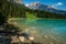 Eastern shoreline, emerald lake, canada