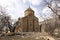 Eastern side of medieval Armenian Cathedral of Holy Cross its bas reliefs, Akdamar island, Van Lake, GevaÅŸ Turkey. Church is