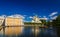 Eastern Square Pond With Fountain in Peterhof