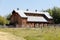 An eastern style horse barn.