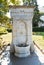 Eastern style marble fountain in livadiya garden