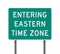 Eastern Time Zone road sign