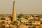 Eastern urban landscape. The ancient city-Museum of Khiva