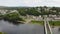 Easton, Pennsylvania, Aerial View, Delaware River, Downtown