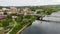 Easton, Pennsylvania, Delaware River, Downtown, Aerial View