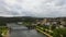 Easton, Pennsylvania, Downtown, Delaware River, Aerial View