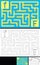 Easy alphabet maze - letter F