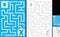 Easy alphabet maze - letter X