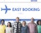 Easy Booking Holiday Flight Tourism Concept