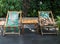 Easy chairs in garden