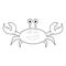 Easy Coloring Animals for Kids: Crab