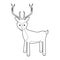 Easy Coloring Animals for Kids: Deer