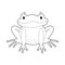 Easy Coloring Animals for Kids: Frog