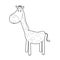 Easy Coloring Animals for Kids: Giraffe