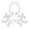 Easy Coloring Animals for Kids: Octopus